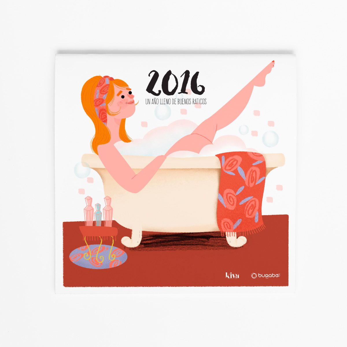 Calendario de pared Kiva magazine 2016, ilustrado por Marisa Morea